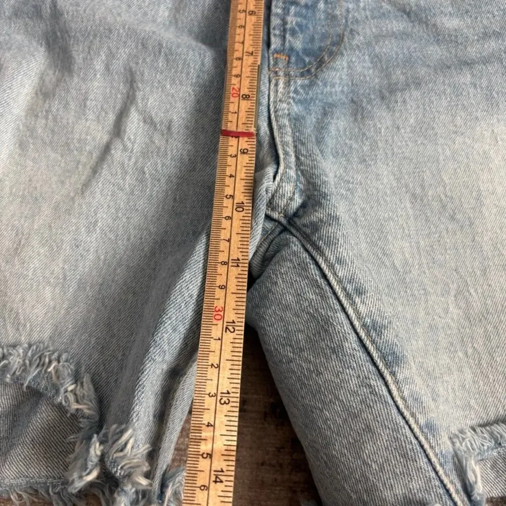 Gap Cheeky Midi‎ Short High Rise Light Wash 90s Y2k Women's 26